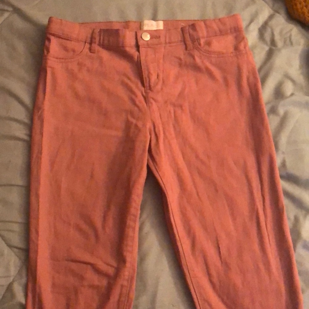 Pink Capris Jeggings
